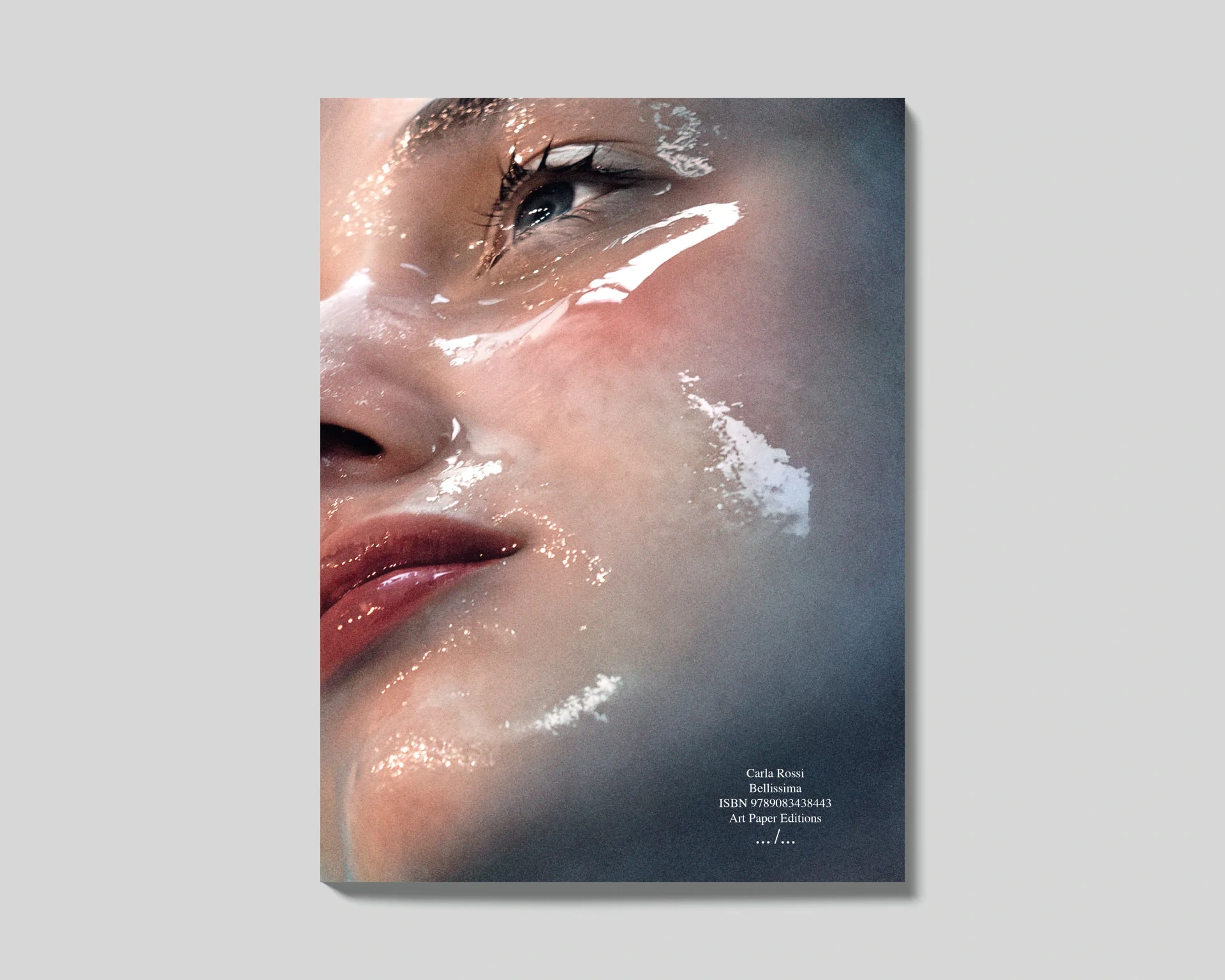 Close-up cover of Carla Rossi's photobook