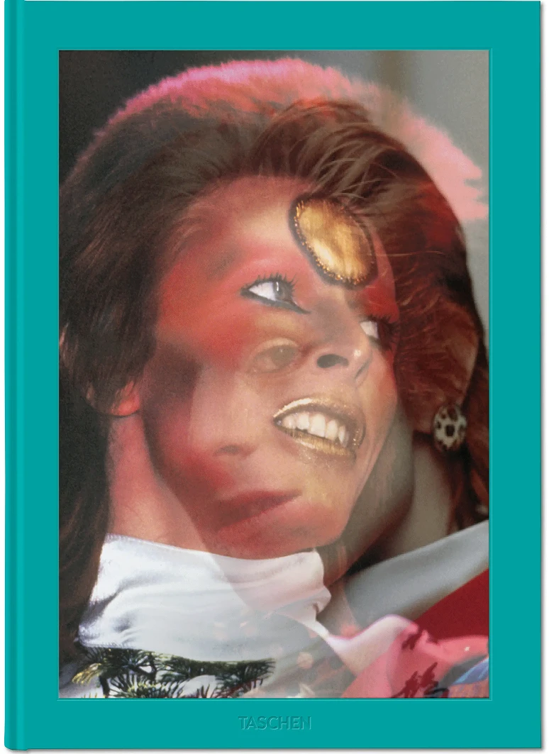 Mick Rock photograph of David Bowie as Ziggy Stardust, 1972–1973, from the Taschen book The Rise of David Bowie